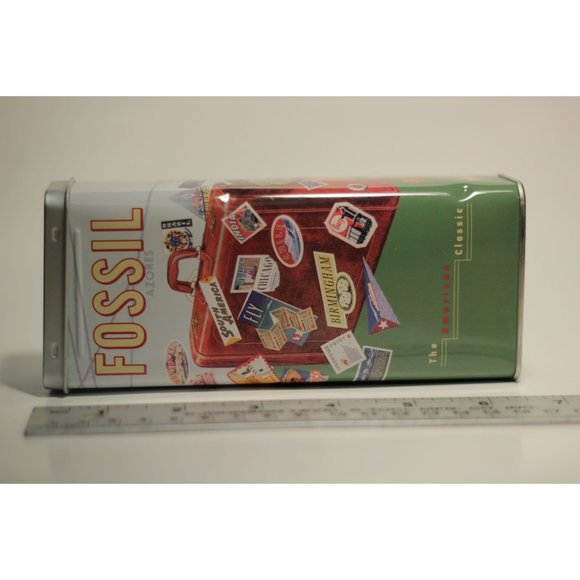 FOSSIL vintage look,  metal hardcase for sunglasses - Picture 1 of 4